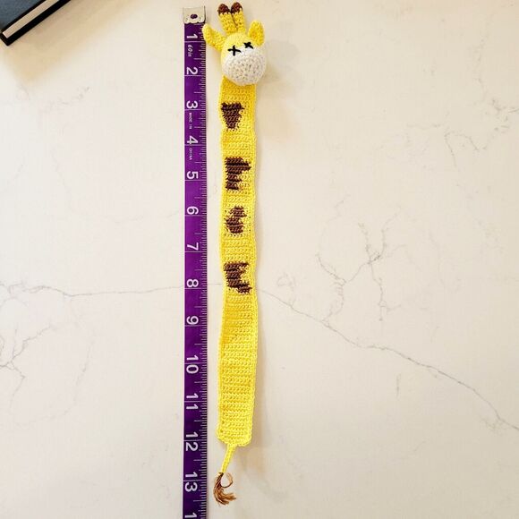 Giraffe Handmade Crochet Bookmark Funny Book Lover Unique Gift - Picture 7 of 10